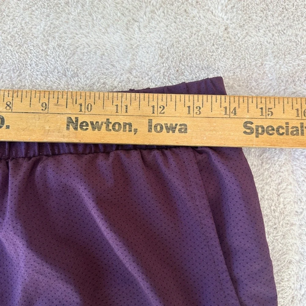 YoungLA 2-in-1 Mesh Gym Shorts Burgundy Purple Men Medium 104 Compression Liner